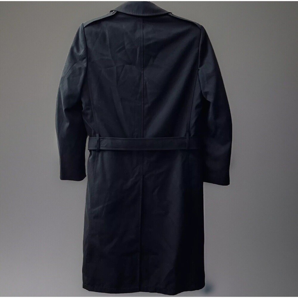 VTG Freed & Freed S Tall Coat All Weather Double Breasted Green Canada Army 7336 - Picture 3 of 11